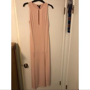NWOT V neck and double slit forever 21 nude gown